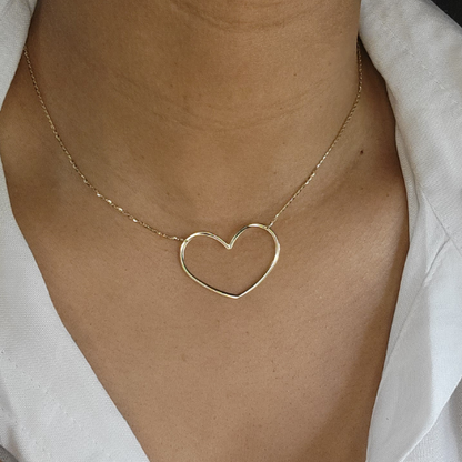 Open Heart Necklace